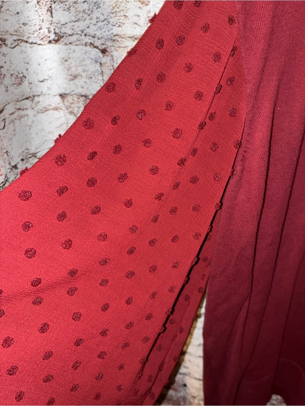 CeCe Women's Burgundy Scoop Neck Sweater - Picture 4 of 4